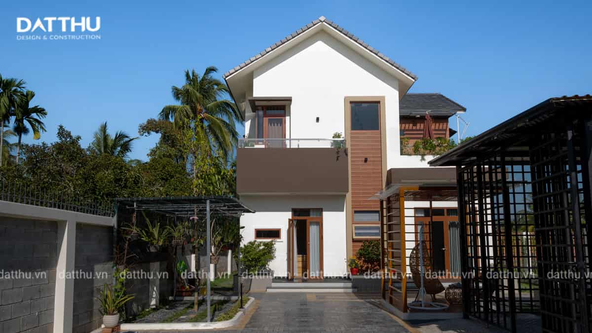 Biệt thự mini 2 tầng mái nhật