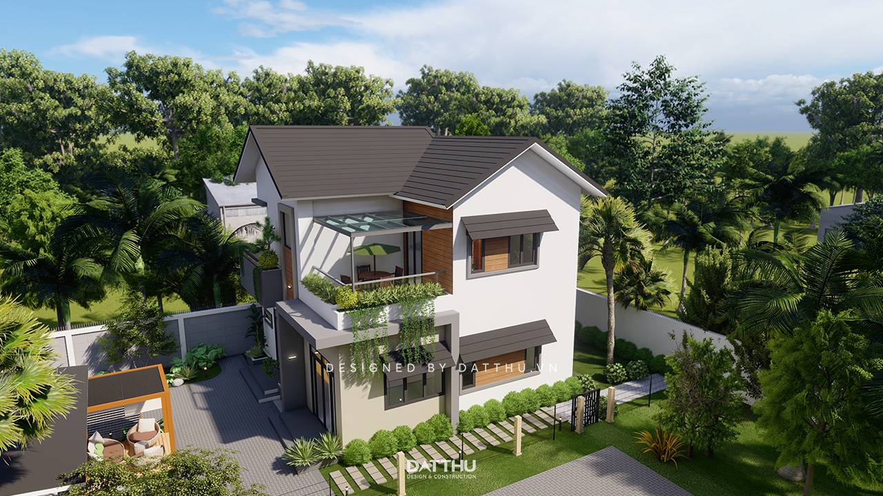 Nhà Vườn Mái Nhật - Tìm Về Tĩnh Lặng Với Bóng Mát, Cây Xanh | HDTK2102 | Anh Dũng 20 Nhà 2 tầng phong cách Nhật