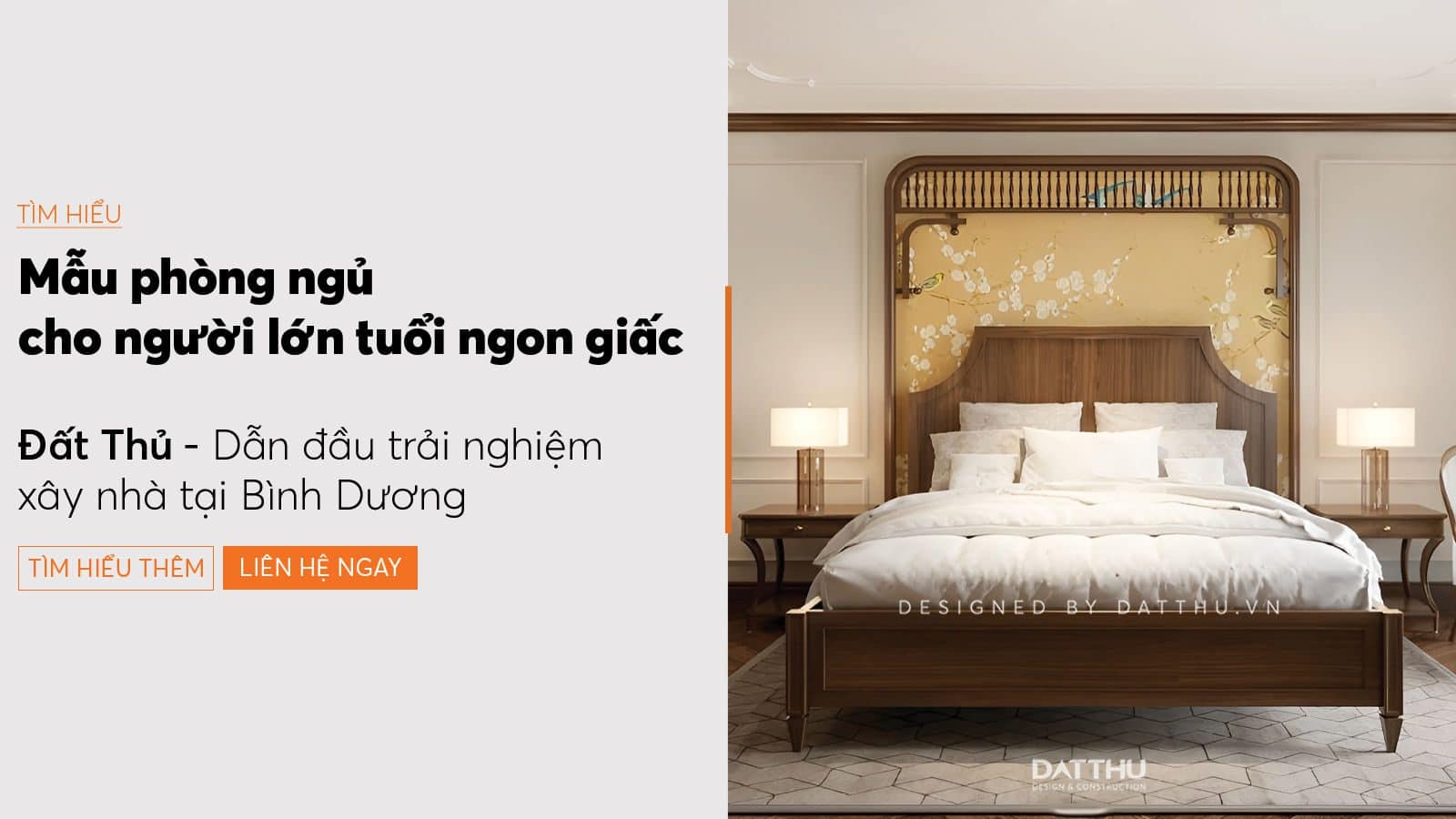 Mẫu phòng ngủ cho người lớn tuổi yên giấc