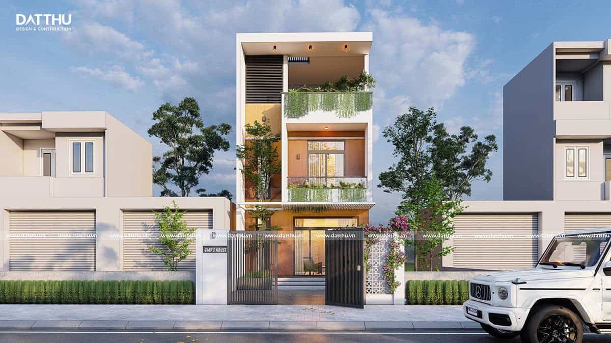 Thiết kế nhà 3 tầng tại bến cát 2022