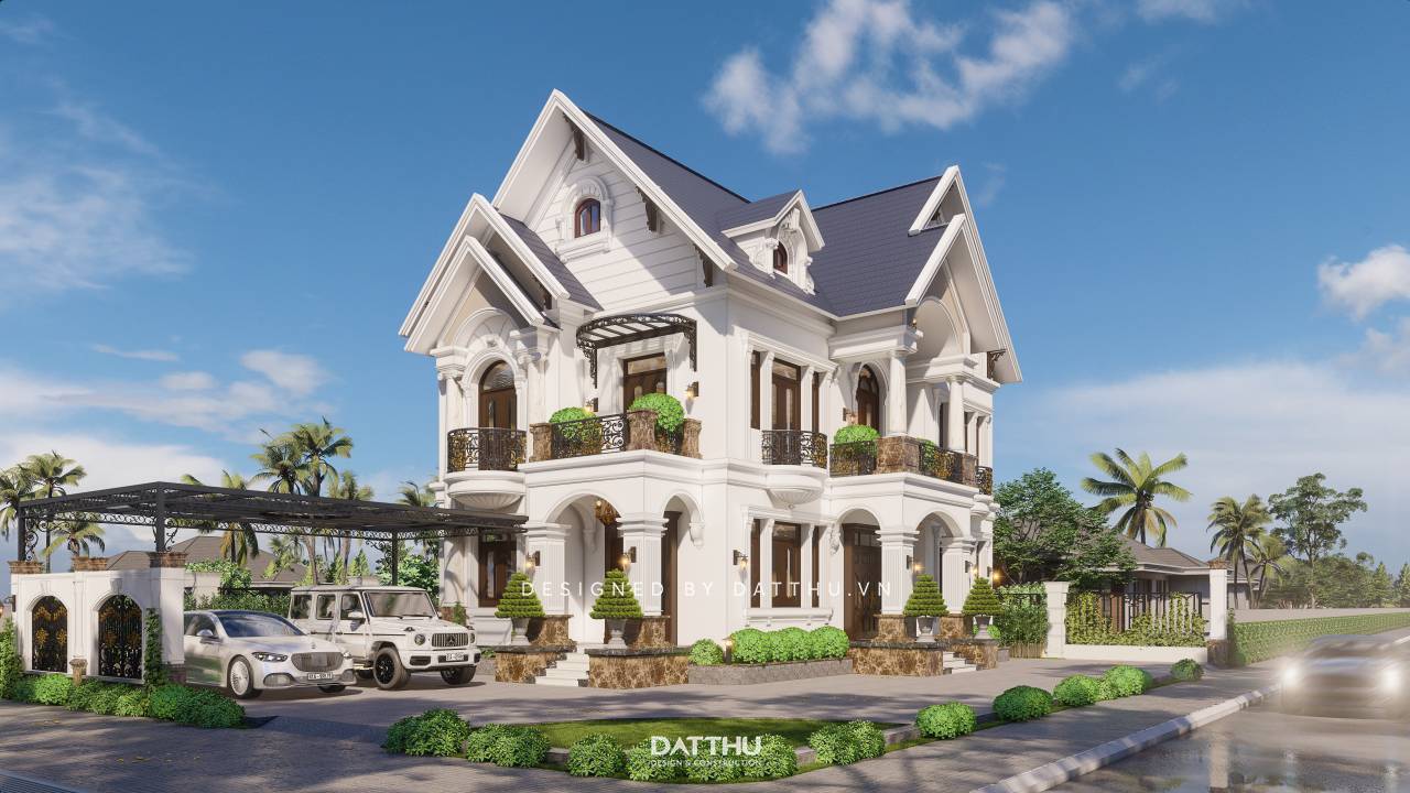 Biệt thự 2 tầng kiểu châu âu sang trọng
