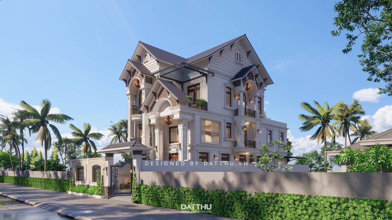 Biệt thự 3 tầng mái thái da2302