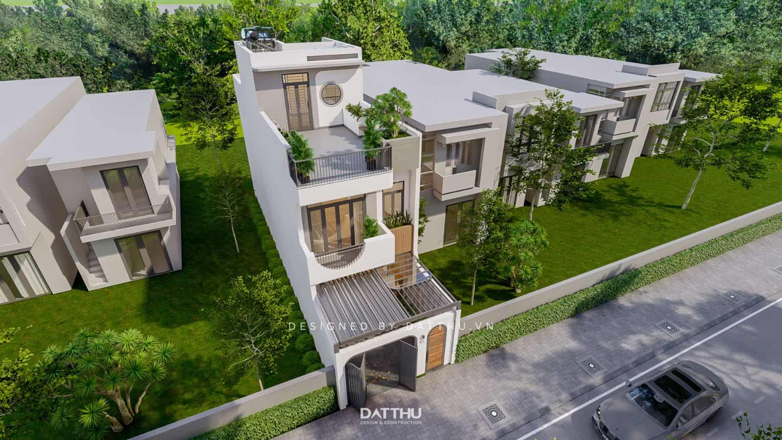 Giải Pháp Đón Nắng Và Gió Cho Nhà Phố Hiện Đại | HDTC2310 | Chị Thanh Bình 33 Nhà phố 2 tầng có tầng tum