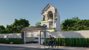 nhà phố 3 tầng mái thái HDDTK Ngọc Anh