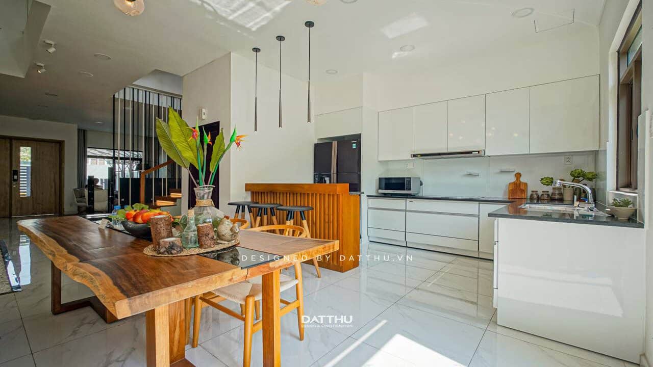Nội thất nhà phố phong cách nhiệt đới