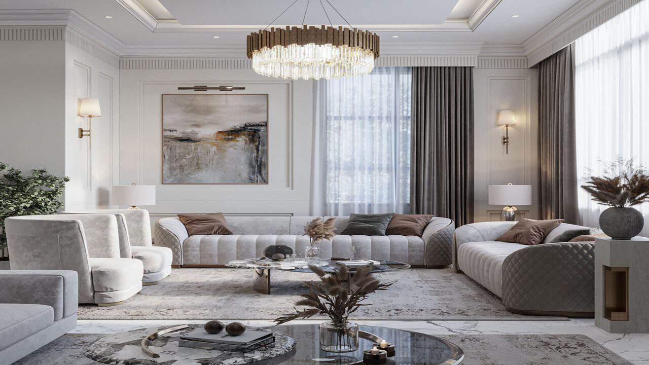 nội thất biệt thự tân cổ điển