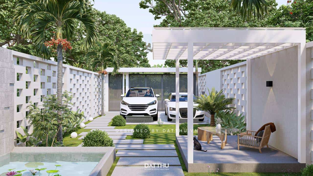 Nhà phố 2 tầng hiện đại, đơn giản