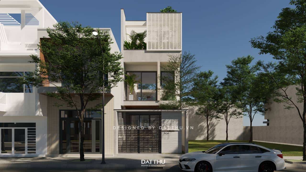 Nhà phố 3 tầng hiện đại