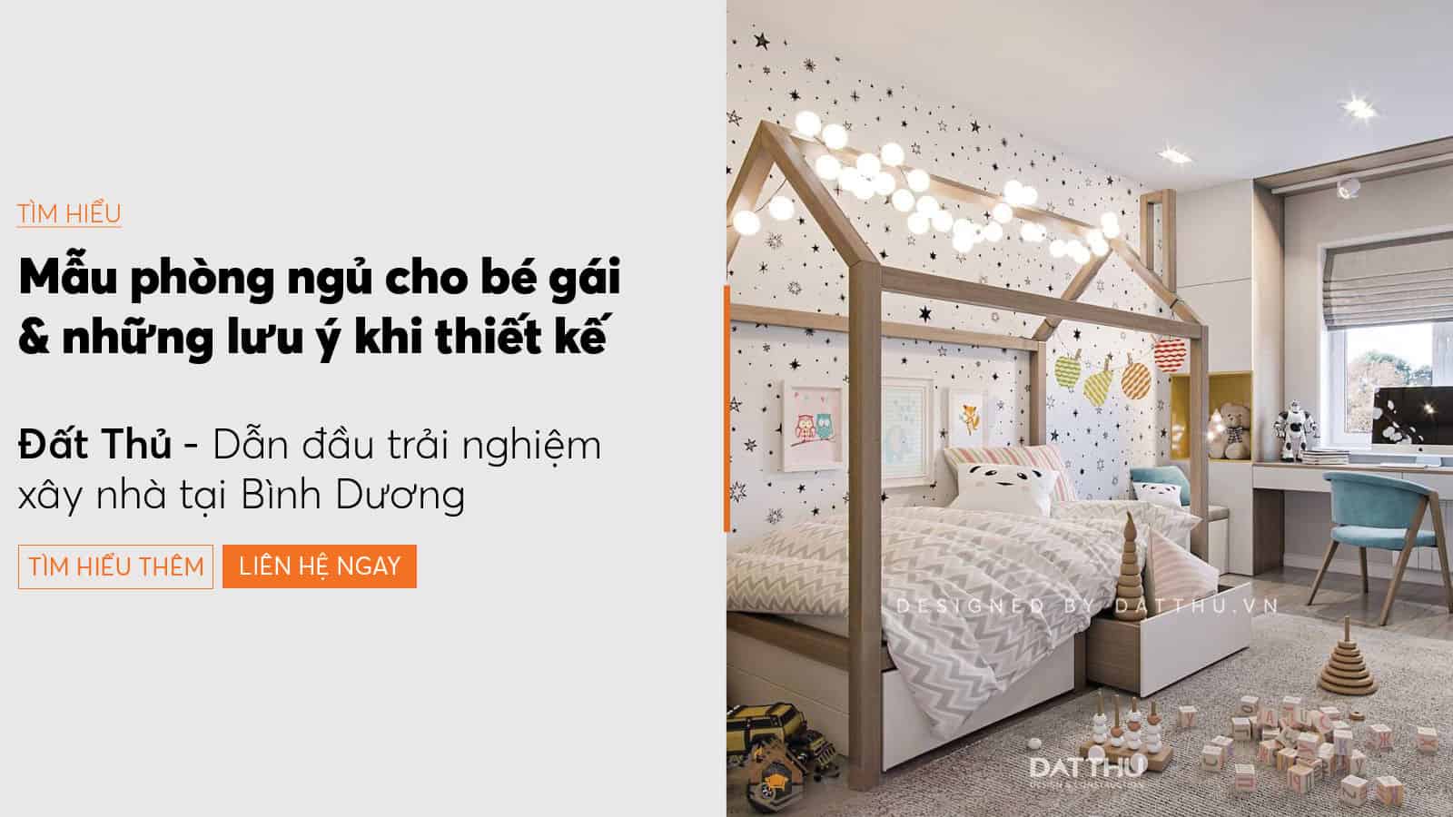 Thiết kế phòng ngủ cho bé gái 2024