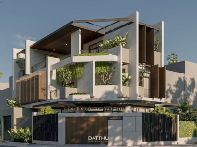 Mẫu biệt thự 3 tầng hiện đại 2024