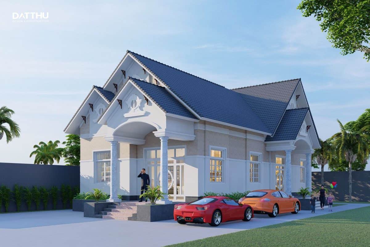 Mẫu nhà cấp 4 mái thái tại Phú Giáo