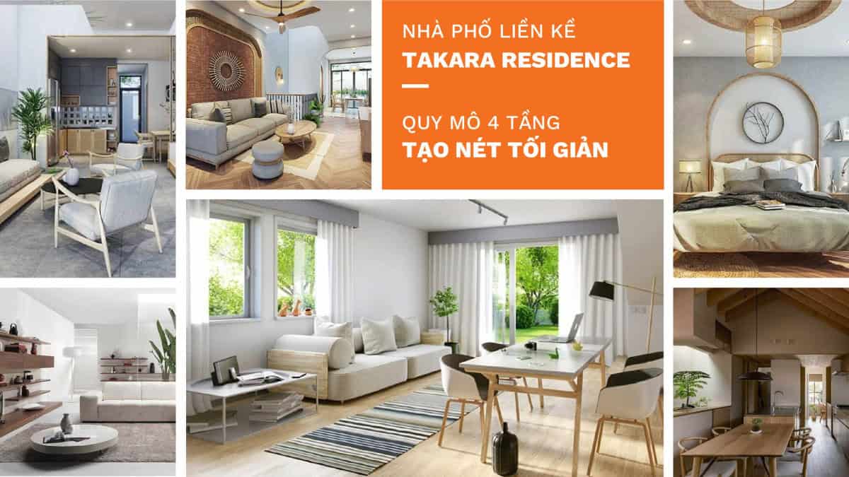 Hoàn Thiện Nhà Phố Liền Kề Takara Residence | 4 Tầng