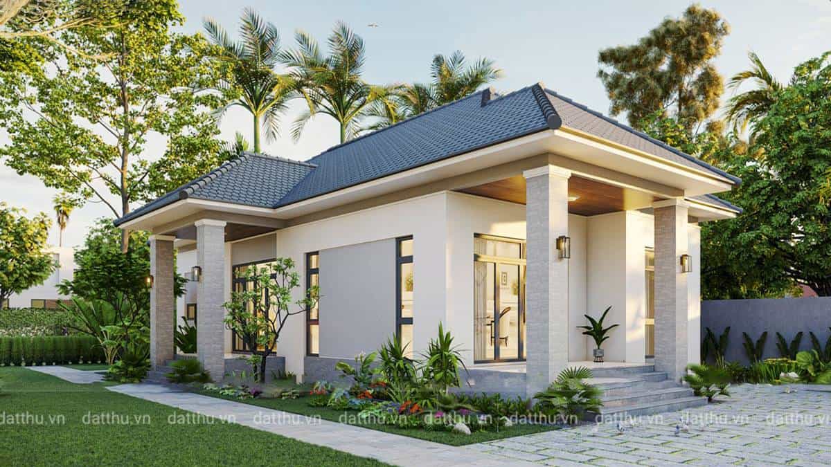 Mẫu nhà 1 tầng 3 phòng ngủ đẹp