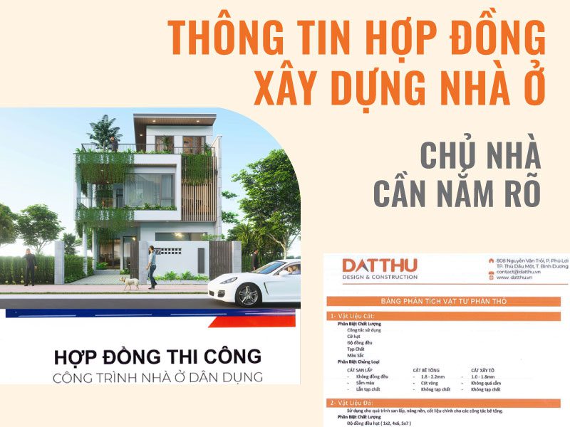 Hợp đồng xây dựng nhà ở.
