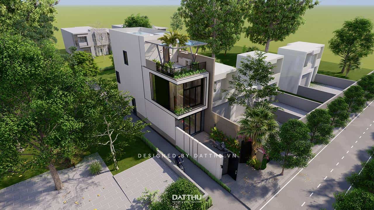 Mẫu thiết kế nhà 3 tầng 5x16m hiện đại