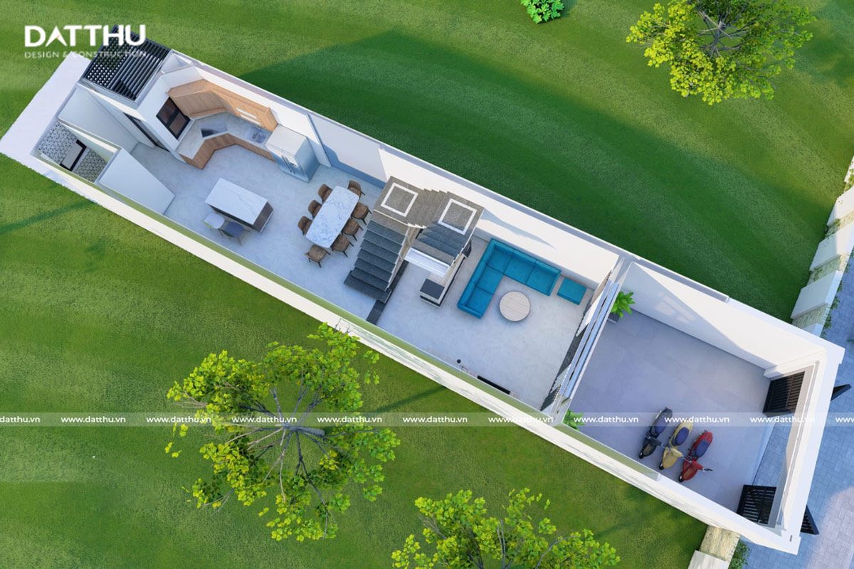 Bố trí mặt bằng tầng trệt