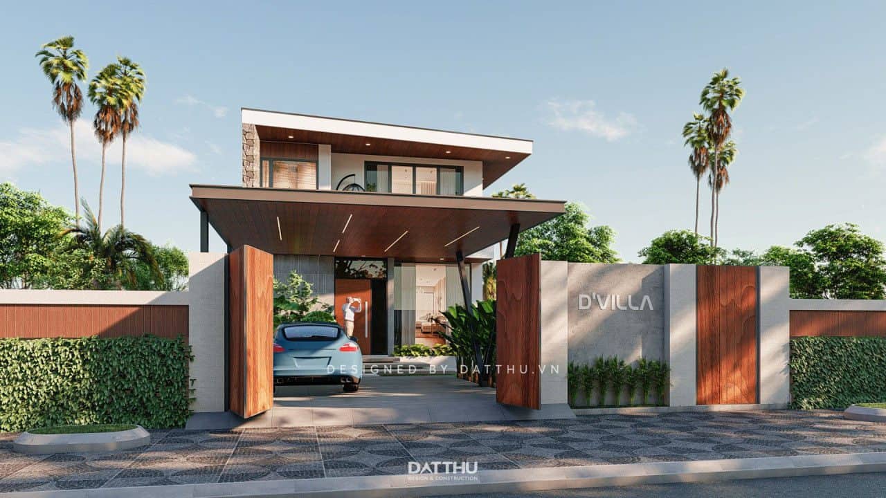 Nhà Phố 2 Tầng Hiện Đại Thoáng Rộng Nhưng Vẫn Đảm Bảo Riêng Tư | TK2153 | Chị Dân 31 Biệt thự 2 tầng hiện đại 8m x 24m 6PN