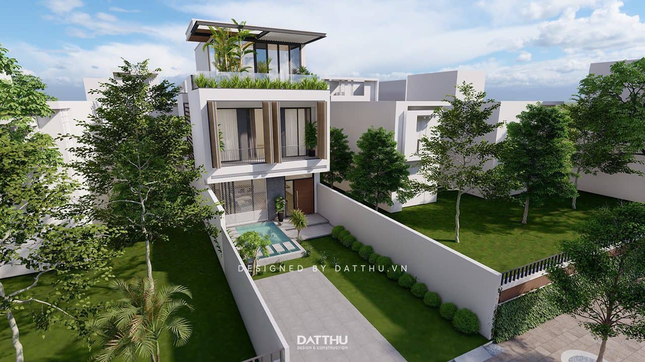 Bản vẽ thiết kế nhà 3 tầng