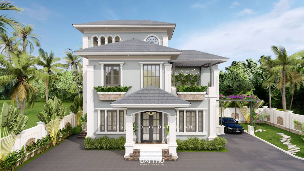 BIệt thự 3 tầng tân cổ điển da2307
