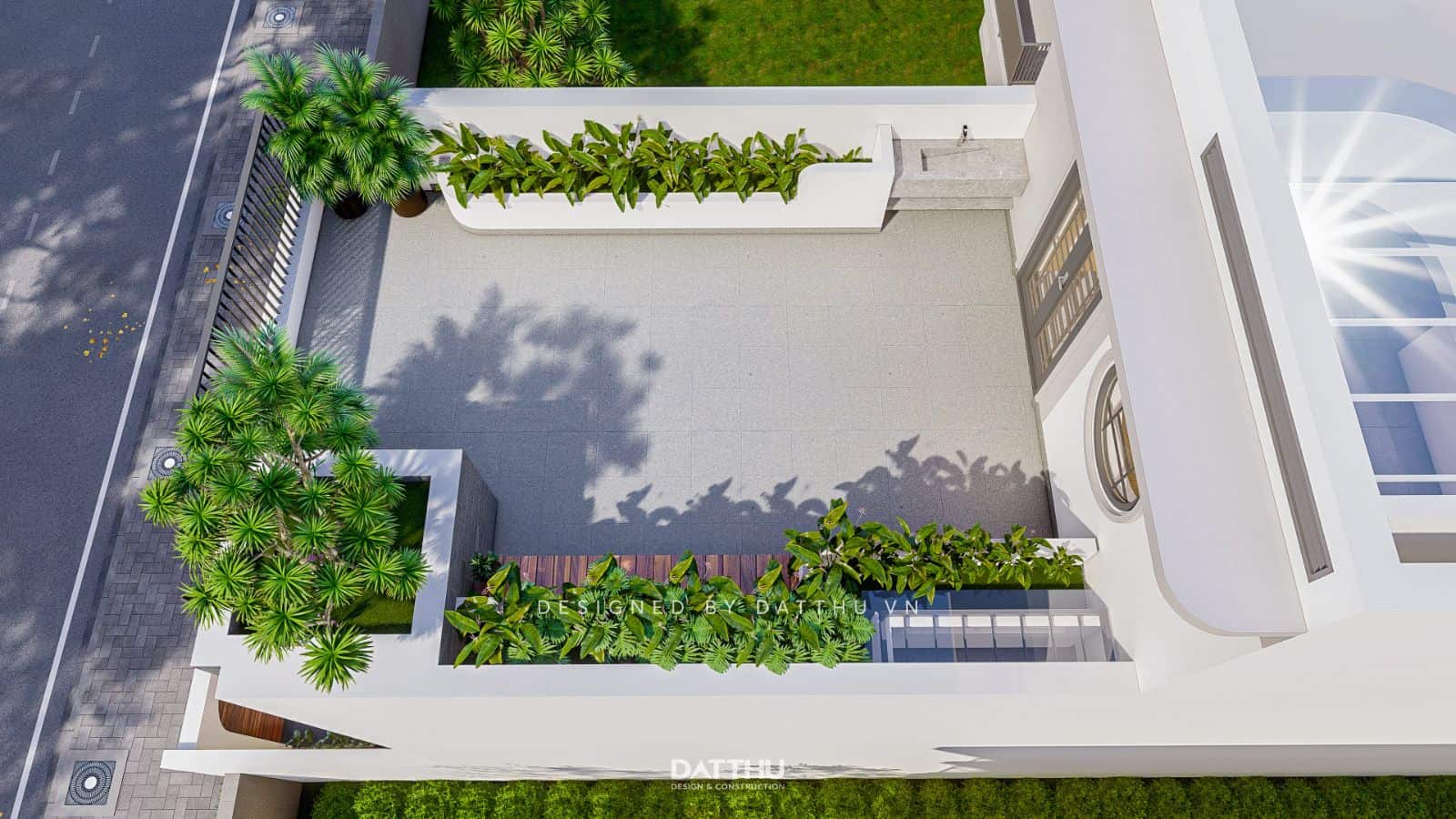 Nhà phố 2 tầng có tầng tum