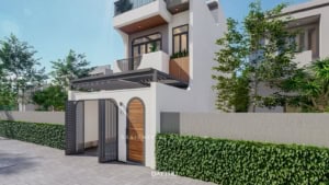 Nhà phố 3 tầng mái bằng