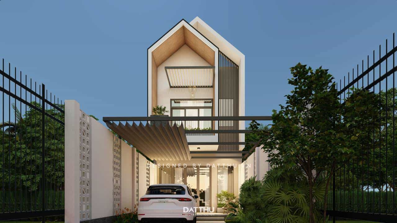 Mẫu nhà 1 trệt 1 lầu 5x15 3 phòng ngủ