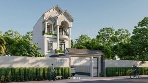 nhà phố 3 tầng mái thái HDDTK Ngọc Anh
