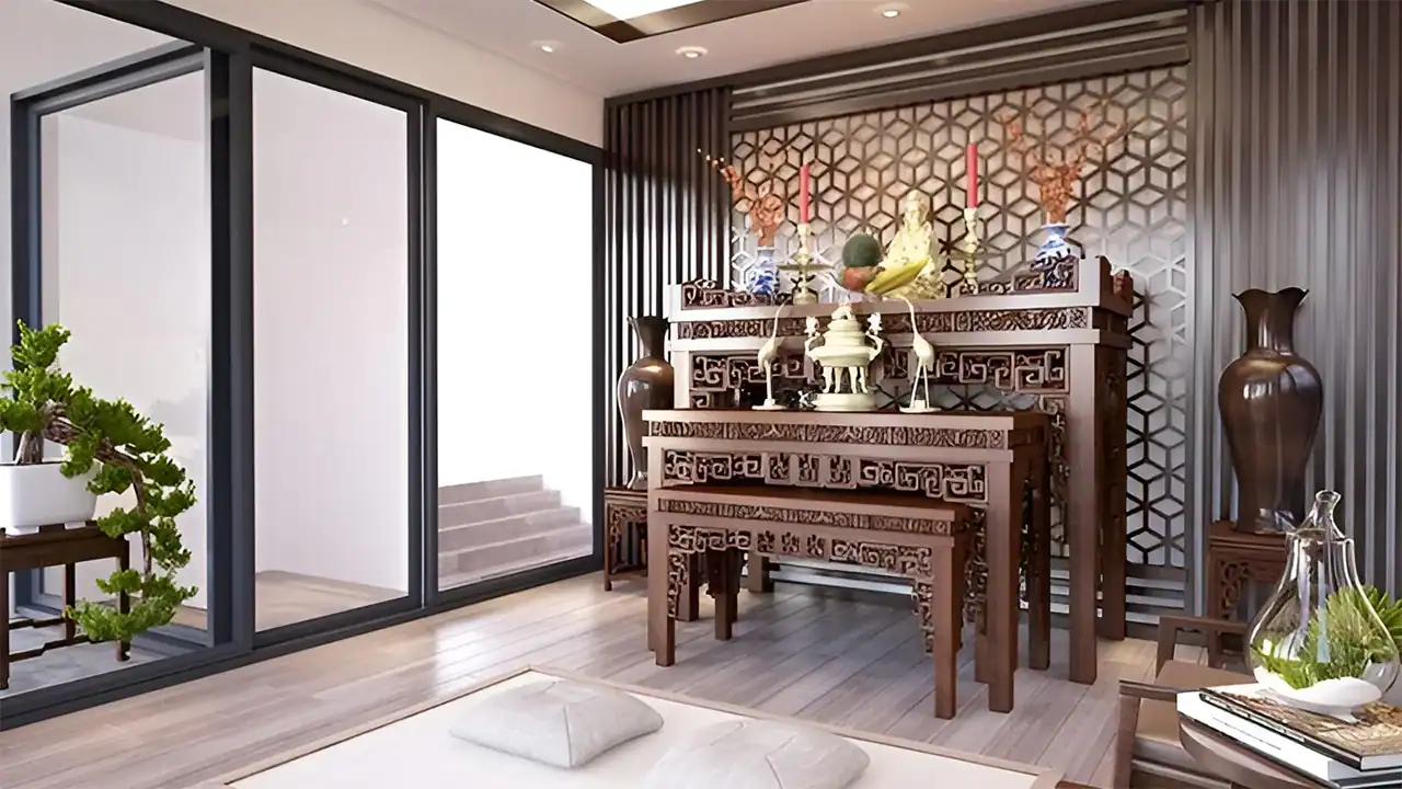 Thiết Kế Phòng Thờ Biệt Thự: Gợi Ý 25 Mẫu Đẹp, Trang Nghiêm