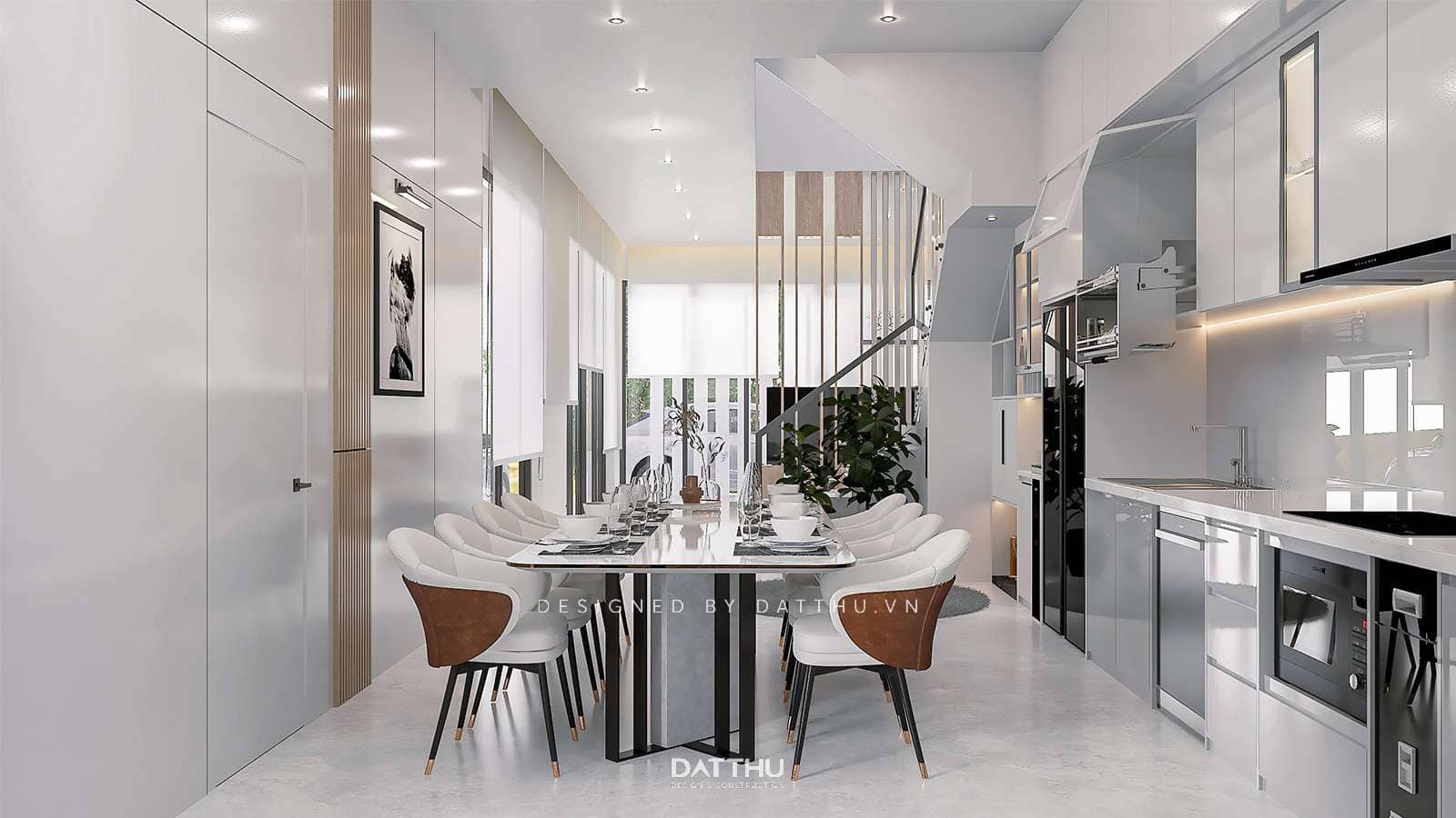 Nhà Hướng Nội - Ngôi Nhà Phố 2 Tầng Ứng Dụng Giải Pháp “Đóng Ngoài Mở Trong” | HDTC2421 48 nha-pho-2-tang-hien-dai-hdtc2421-10
