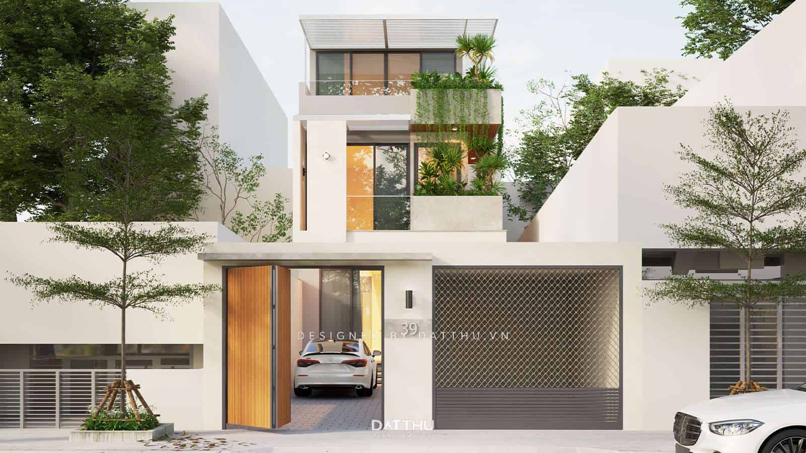 Nhà 1 trệt 2 lầu hiện đại đẹp